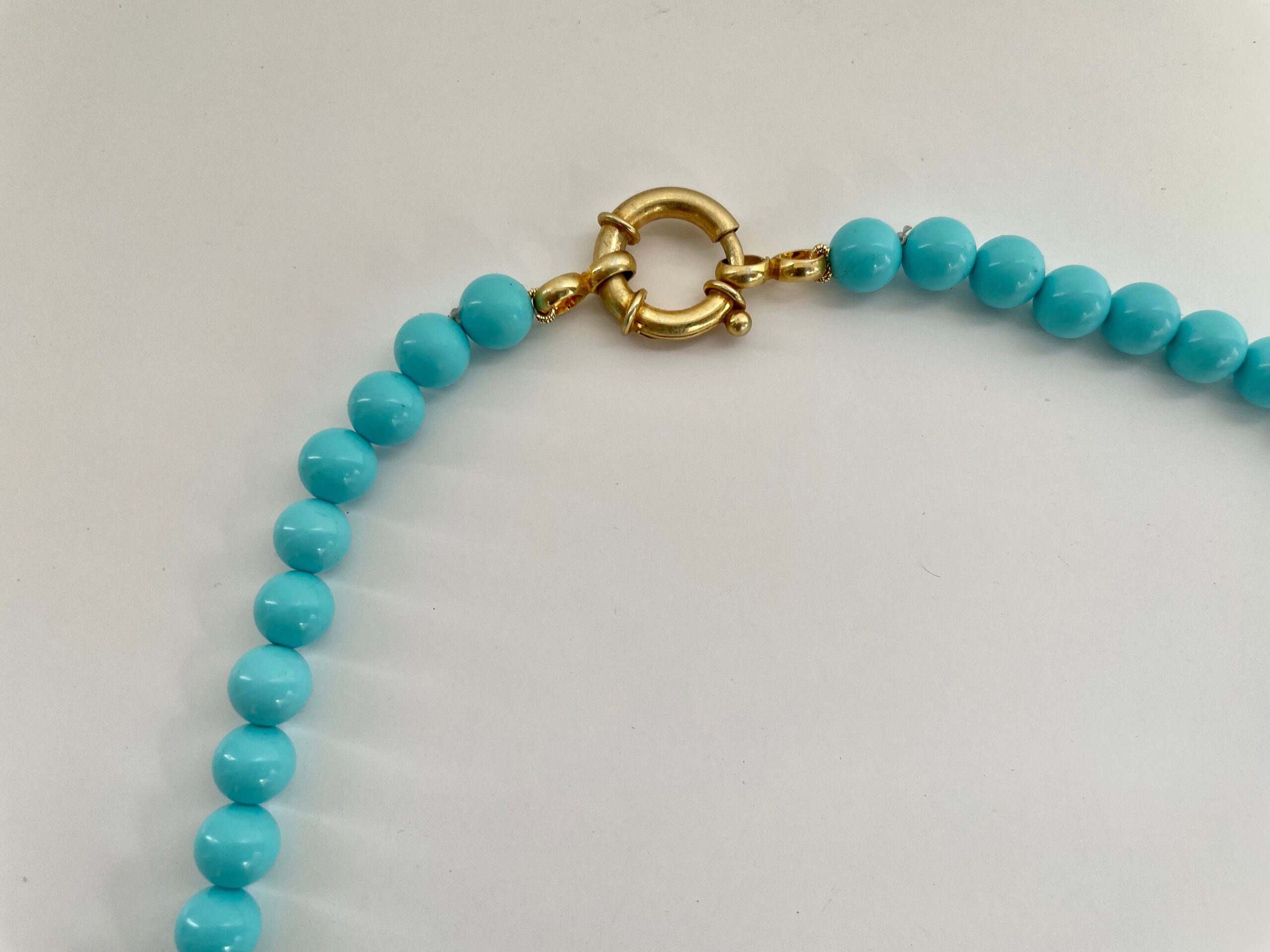 Collana importante, collana turchese e corallo, collana corallo autentico, collana tre fili, collana elegante, regalo per lei. Collane caratteristiche siciliane