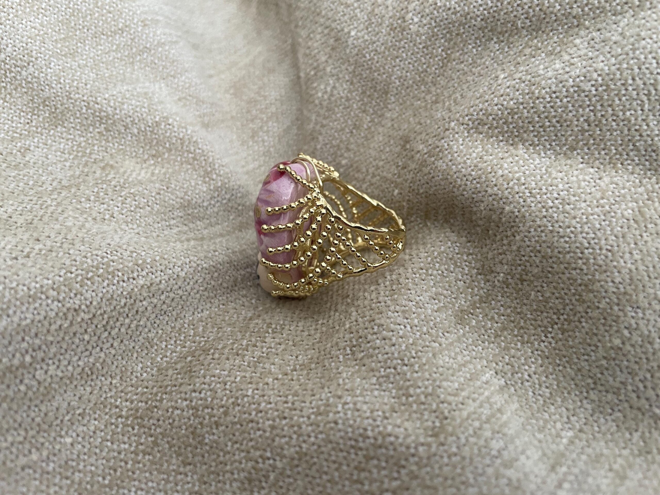 Anello Testa di moro, anello siciliano, anello ceramica di Caltagirone, anello maxi, anello regolabile, anello scultura. Anelli artigianali siciliani