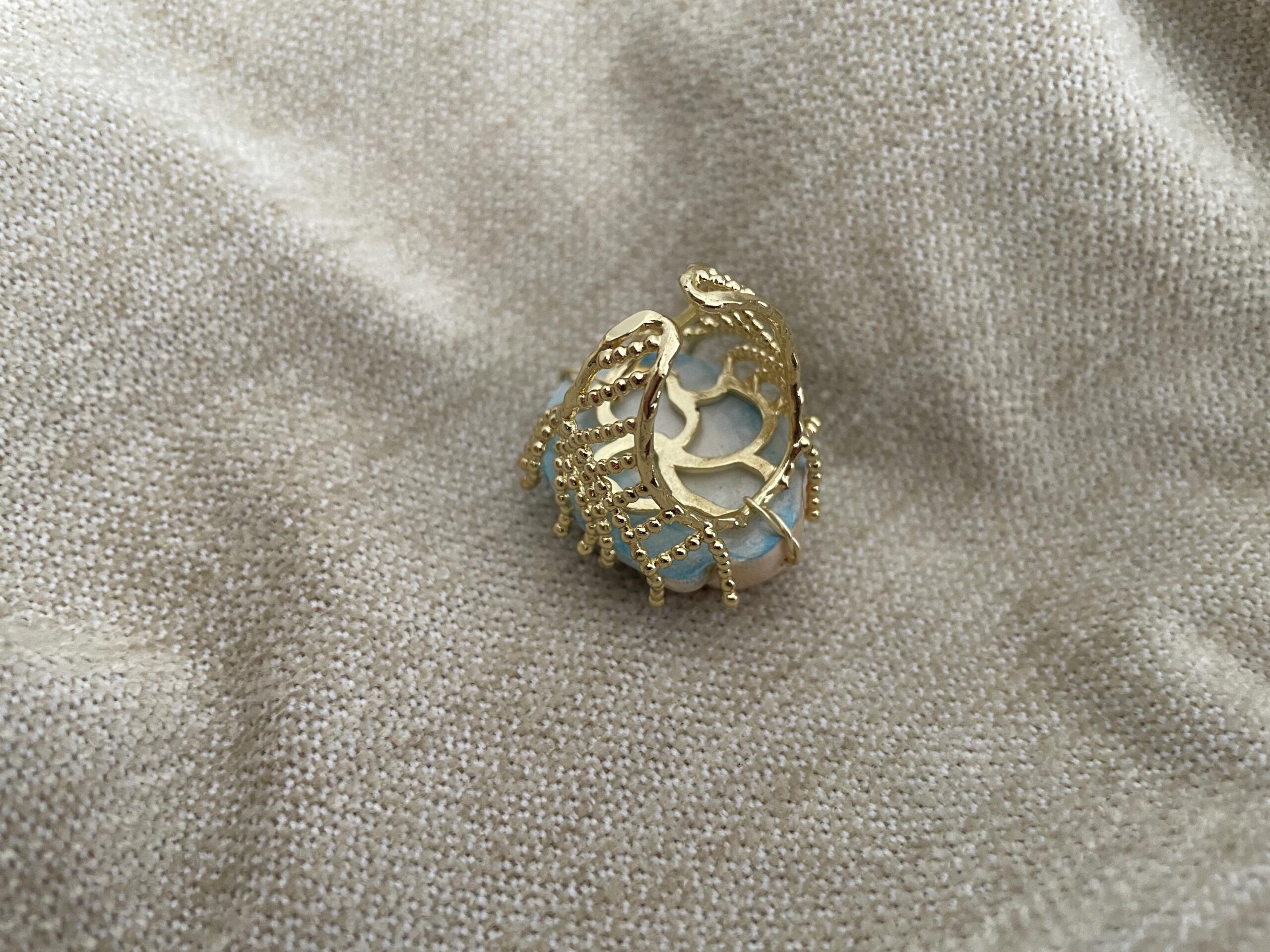 Anello siciliano, anello ceramica di Caltagirone, Testa di moro, anello maxi, anello regolabile, anello ottone e ceramica. Anelli artigianali siciliani