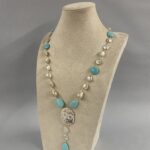 collana cammeo genuino e perle barocche