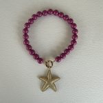 Collana maxi boules, collana viola amaranto, collana resina, ciondolo oversize stella marina, collana corta, resina italiana, per lei. Collane artigianali di Resina