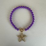 Collana viola, collana maxi boules, collana resina, ciondolo oversize stella marina, collana corta, resina italiana, per lei. Collane artigianali di Resina
