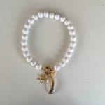 Collana maxi boules, collana bianca, Ciondoli marini, collana resina Italiana, collana corta, collana estiva, per lei. Collane artigianali di Resina