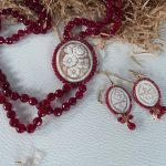 Orecchini con Cammeo autentico con gancio argento 925 e Agata rubino. Orecchini con Cammeo