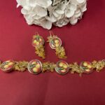 Bracciale siciliano con mattonelle di ceramica Caltagirone decorato con Limoni. Bracciali con Mattonelle Caltagirone