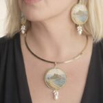 Collana con ciondolo “Vedute di Sicilia” – Isola Bella Taormina Collane caratteristiche siciliane