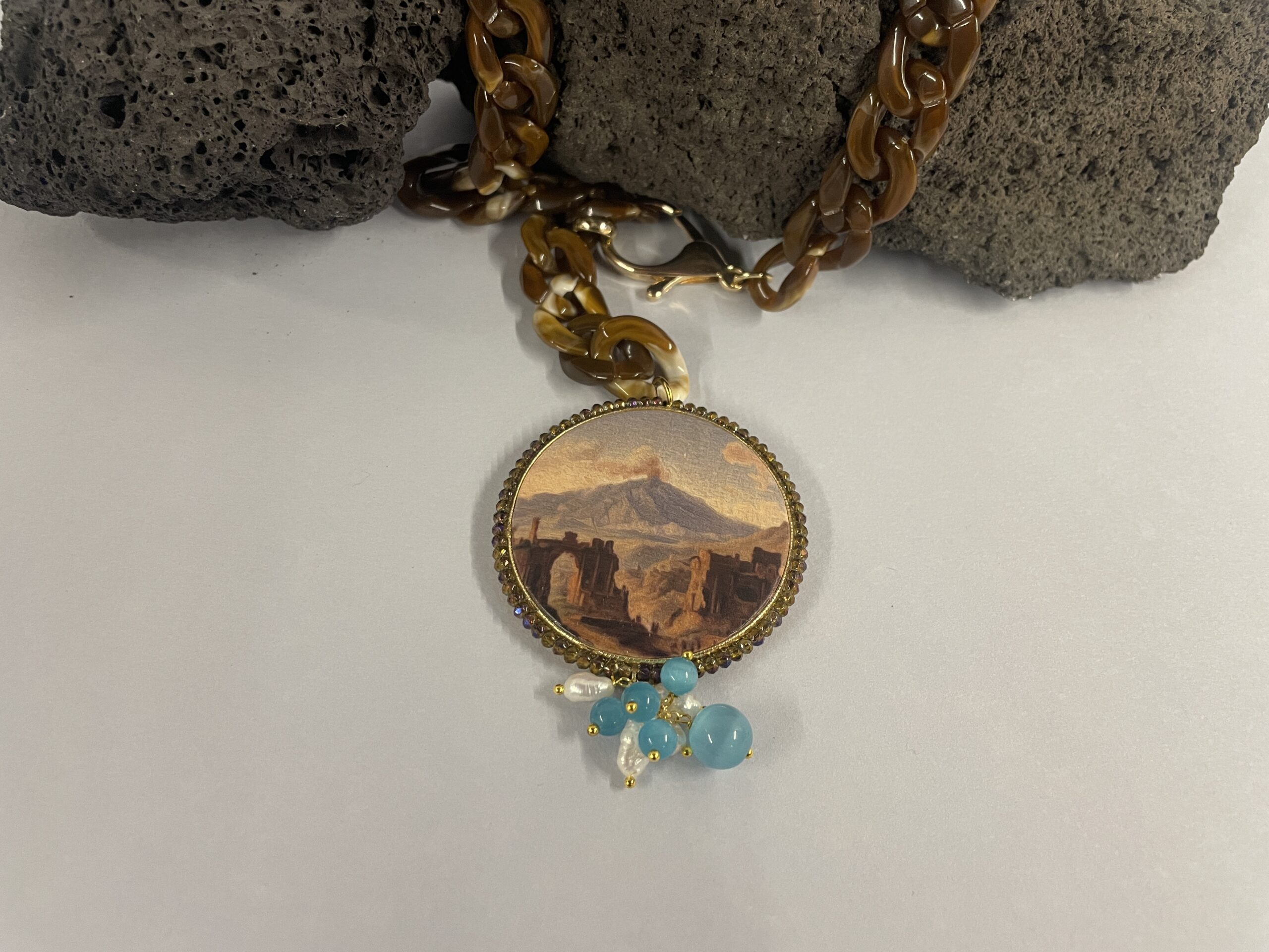collana artigianale vedute di sicilia