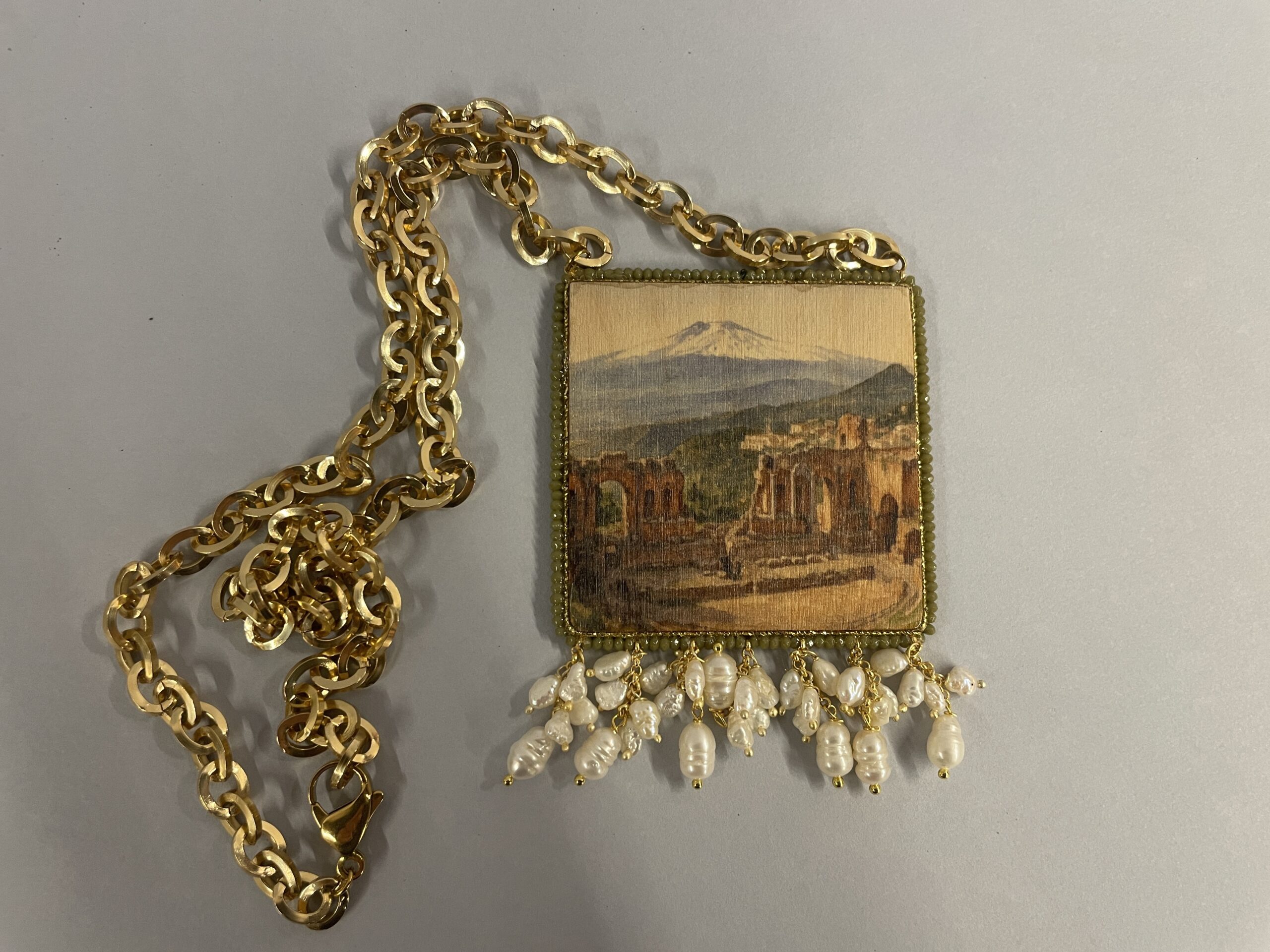 collana artigianale vedute di sicilia