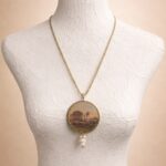 Collana con ciondolo “Vedute di Sicilia” – Tempio della Concordia Agrigento Collane caratteristiche siciliane