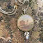 Collana con ciondolo “Vedute di Sicilia” – Tempio della Concordia Agrigento Collane caratteristiche siciliane
