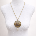 Collana con ciondolo “Vedute di Sicilia” – Tempio della Concordia Agrigento Collane caratteristiche siciliane