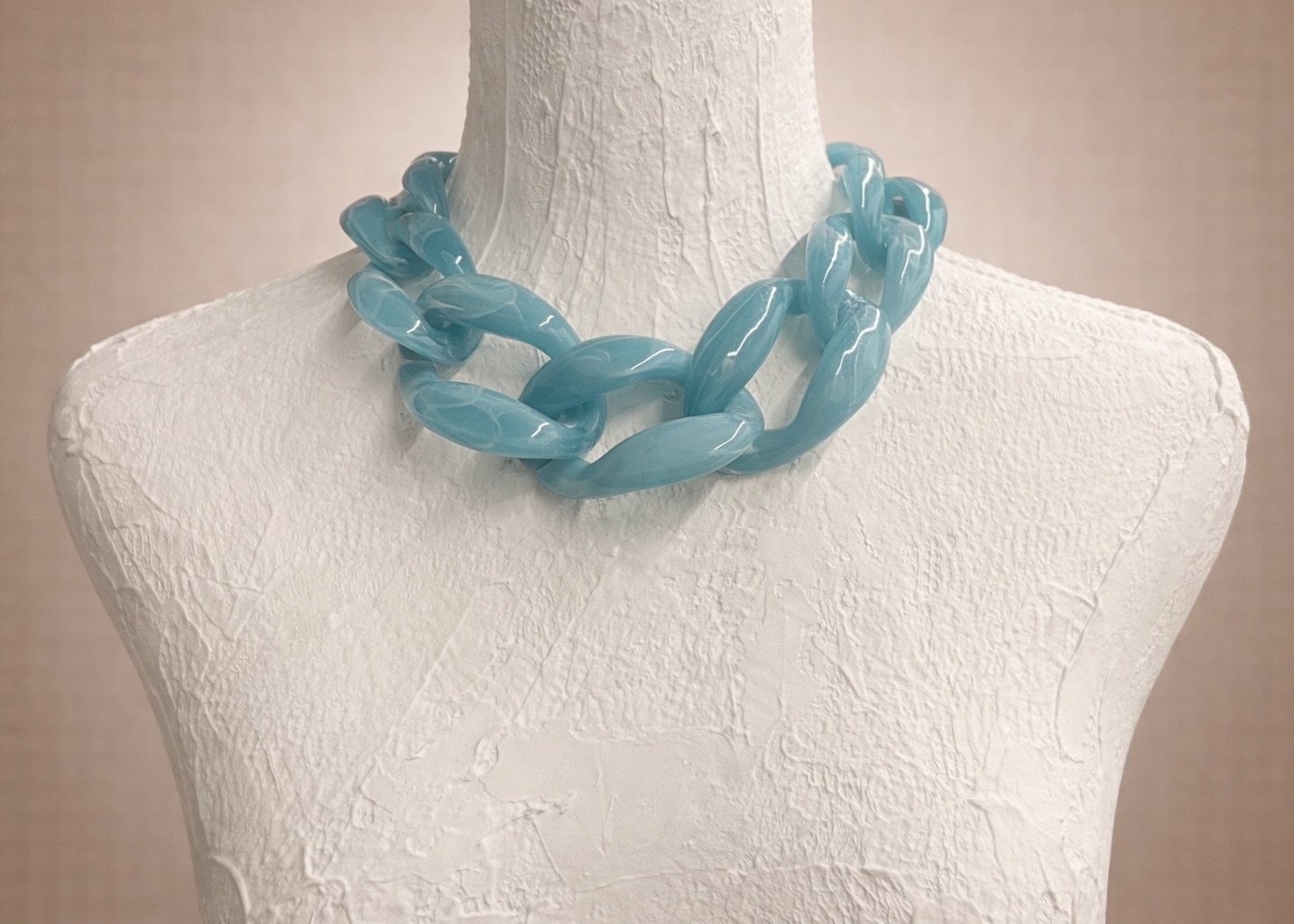 collana maxi resina turchese