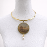 Collana con ciondolo “Vedute di Sicilia” – Tempio della Concordia Agrigento Collane caratteristiche siciliane