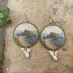 Orecchini artigianali siciliani “Vedute di Sicilia” – Isola Bella Taormina Orecchini caratteristici siciliani