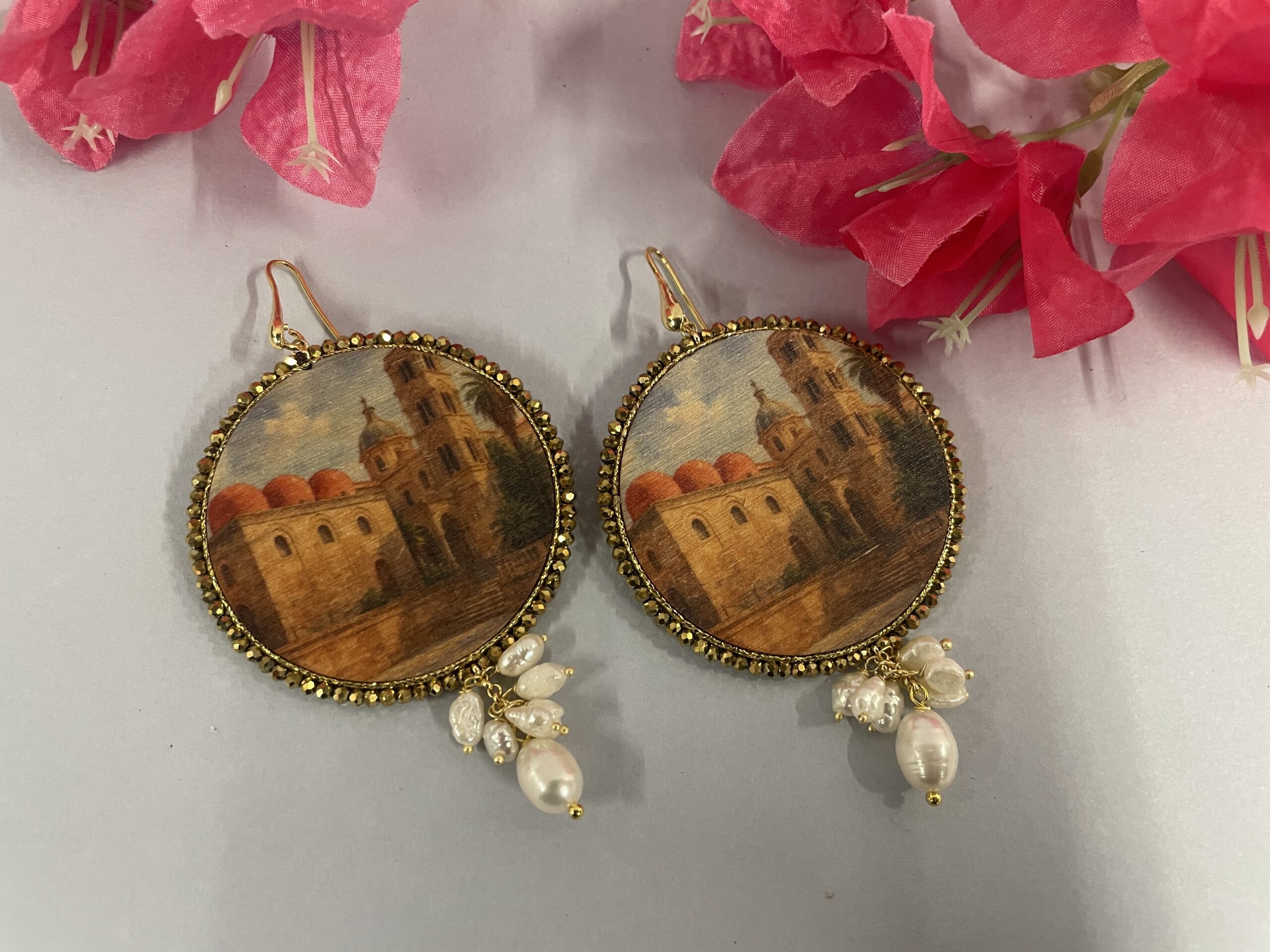Collana con ciondolo “Vedute di Sicilia” – Palermo arabo-normanna Collane caratteristiche siciliane