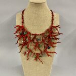 collana estiva corallo resina