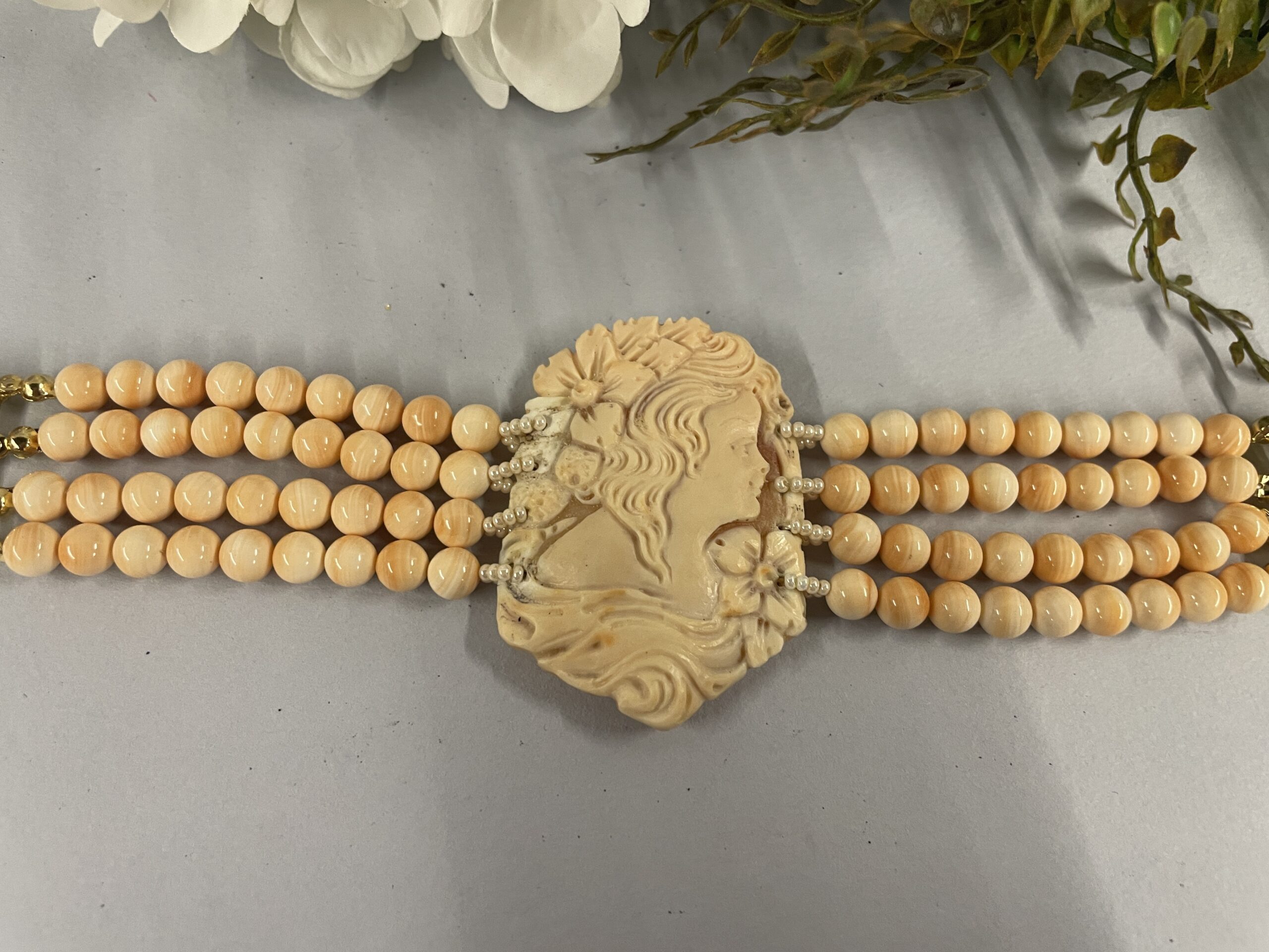 bracciale con maxi cammeo