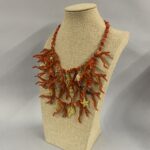 collana corallo resina arancione