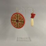 orecchini asimettrici collezione Geometrie Maiolicate
