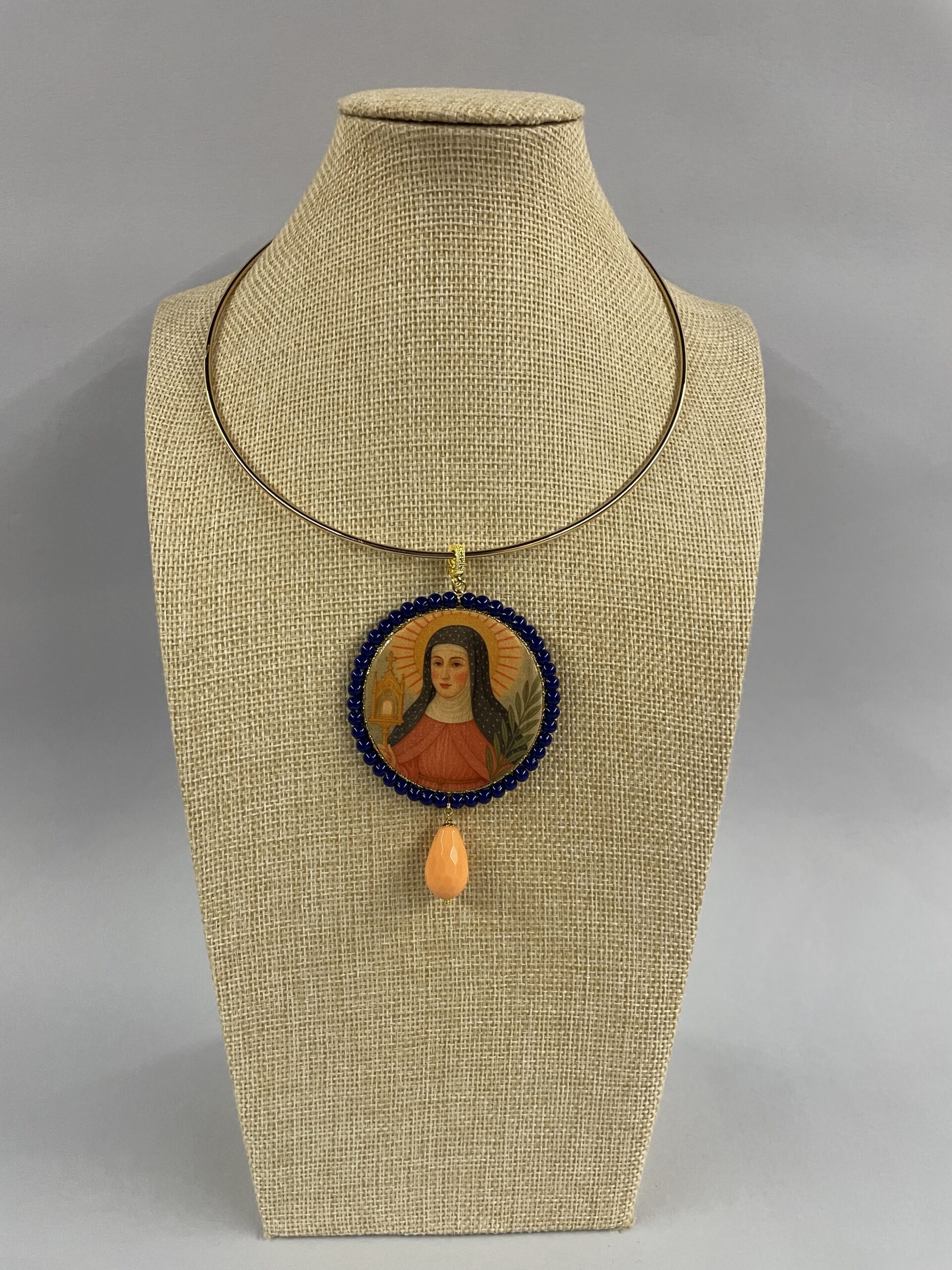 Collana artigianale religiosa