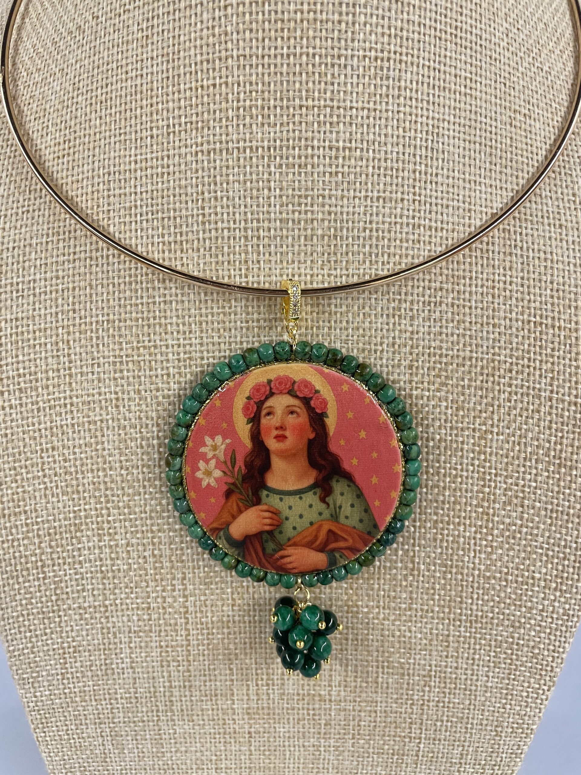 dettaglio ciondolo santa rosalia