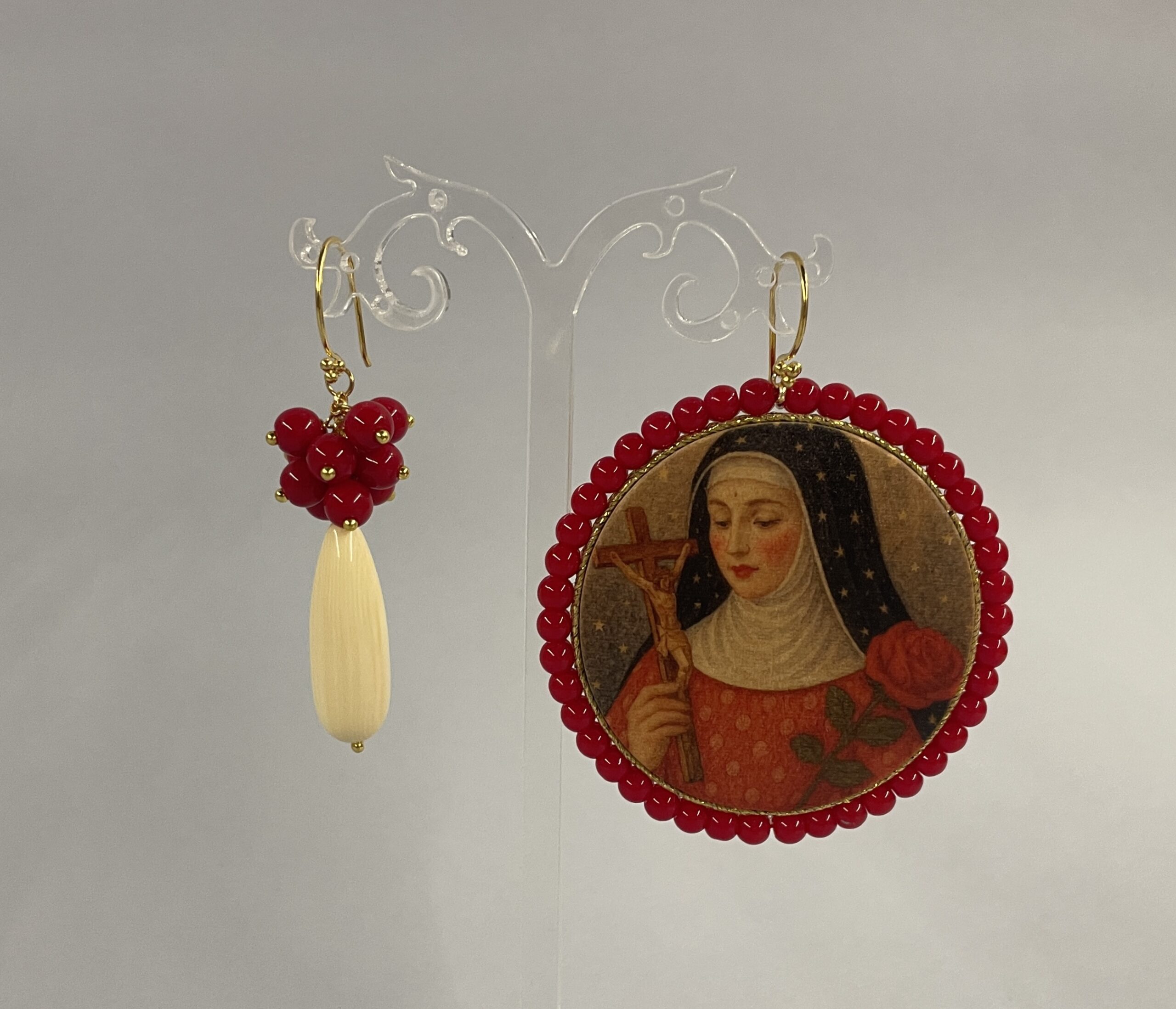 orecchini artigianali Santa rita
